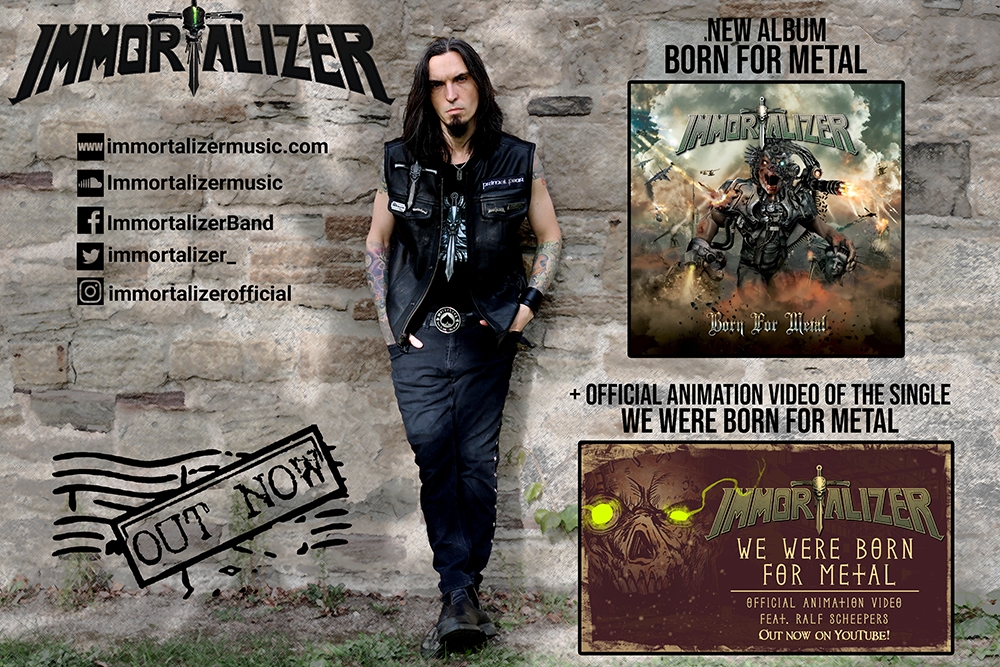  IMMORTALIZER – νέο άλμπουμ “Born For Metal” + νέο official animation video feat. Ralf Scheepers…