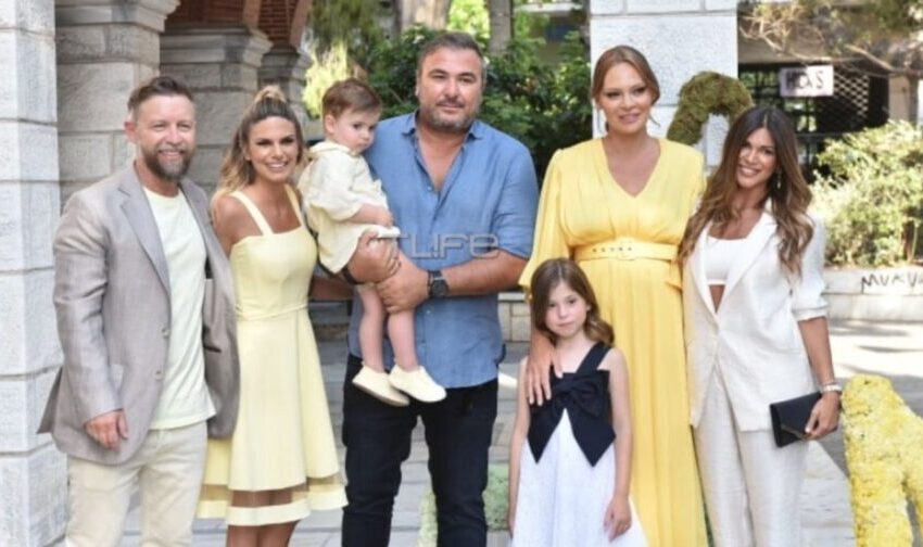  Και το όνομα αυτού.. Αντώνης: Ο Γιάννης Βαρδής και η Νατάσα Σκαφίδα βάφτισαν τον γιο τους