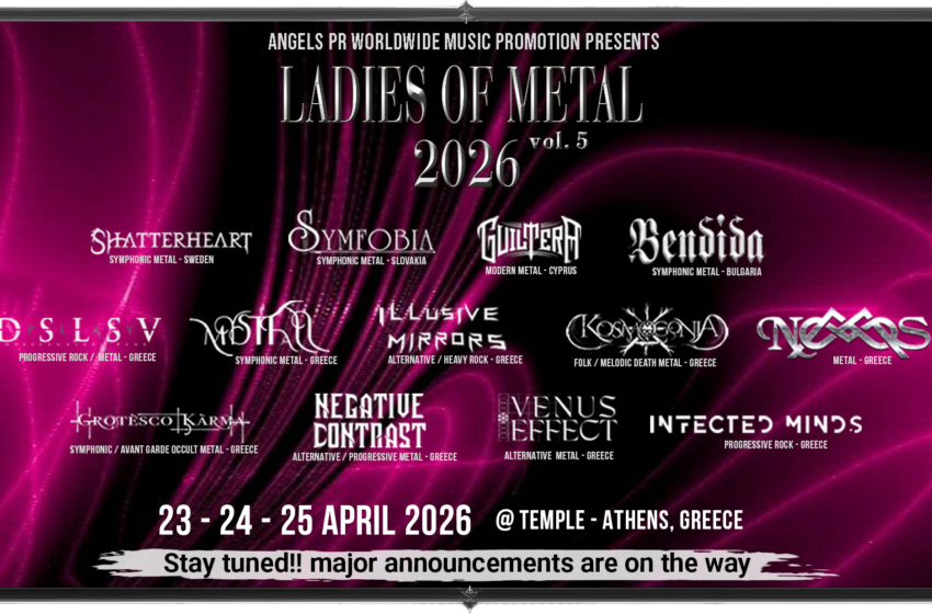 LADIES OF METAL FESTIVAL 2026 – Vol. 5, 23-24-25 Απριλίου @ Temple Athens